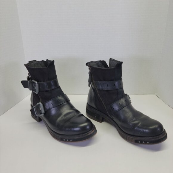 Cat Caterpillar Black P308999 Kearny Leather Ankle Boots Size 7 USA - Picture 2 of 11